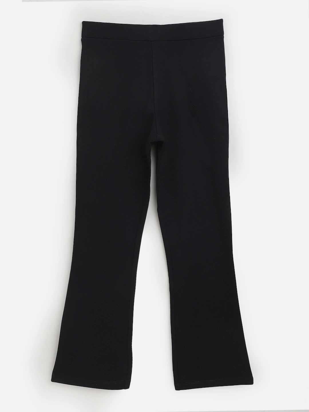 Lyush Black Bell Bottom Pants For Girls