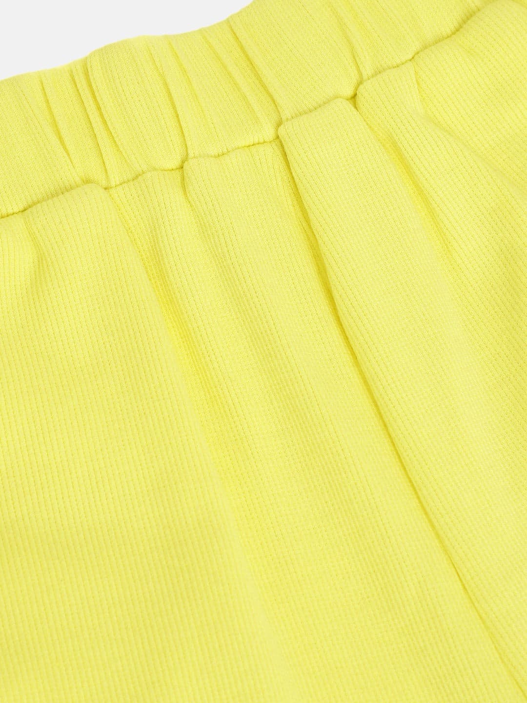 Lyush Yellow Rib Brand Tape Track Pants For Girls - Distacart