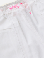 Thumbnail for Lyush White Twill Drawstring Shorts For Girls - Distacart