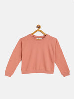 Thumbnail for Lyush Peach Terry Sweatshirt For Girls - Distacart