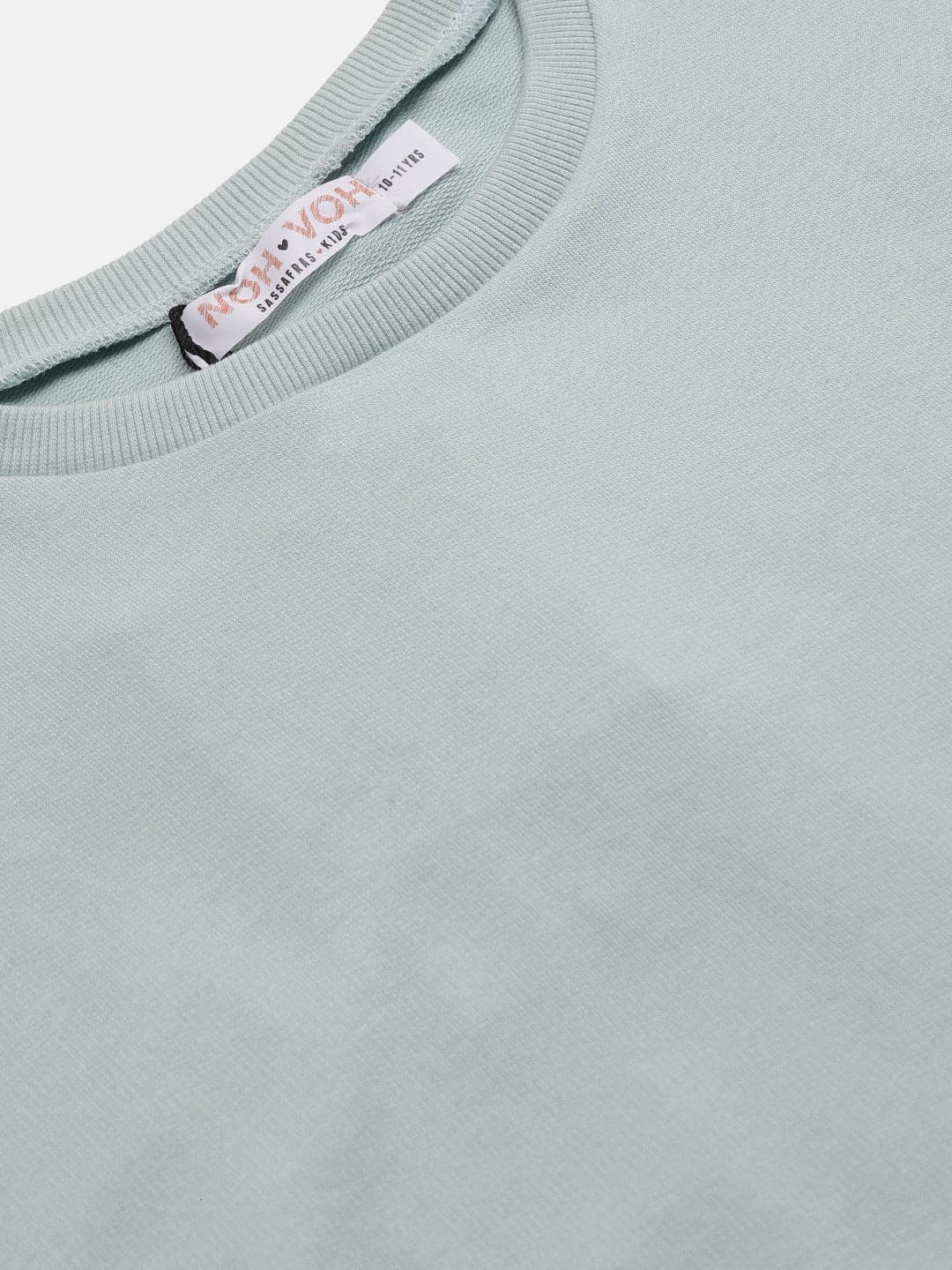 Lyush Sea Green Terry Sweatshirt For Girls - Distacart