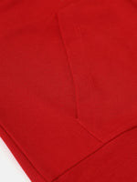 Thumbnail for Lyush Red Terry Noh.Voh Glitter Logo Sweatshirt For Girls - Distacart