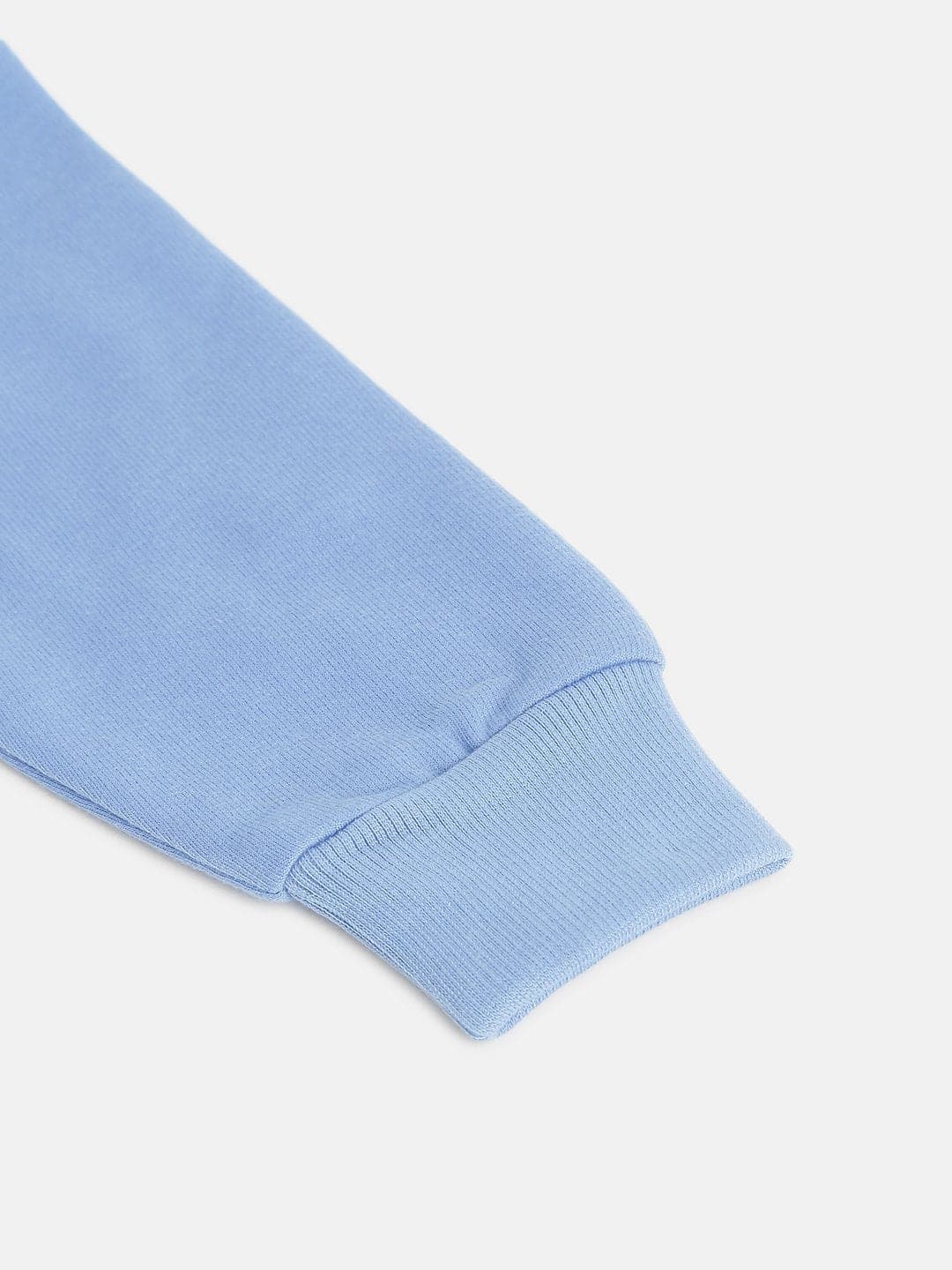 Lyush Blue SHINE BRIGHT Foil Print Crop Sweatshirt For Girls - Distacart