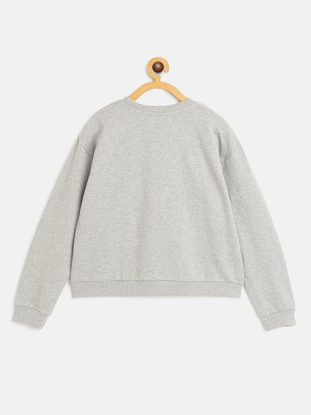 Lyush Grey TREAT PEOPLE Print Sweatshirt For Girls - Distacart