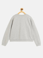 Thumbnail for Lyush Grey TREAT PEOPLE Print Sweatshirt For Girls - Distacart