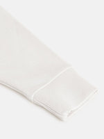Thumbnail for Lyush White Embroidered Crop Sweatshirt For Girls - Distacart