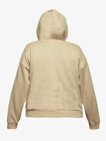 Thumbnail for Lyush Beige ALWAYS FLOWERS Drop Shoulder Hoodie For Girls - Distacart