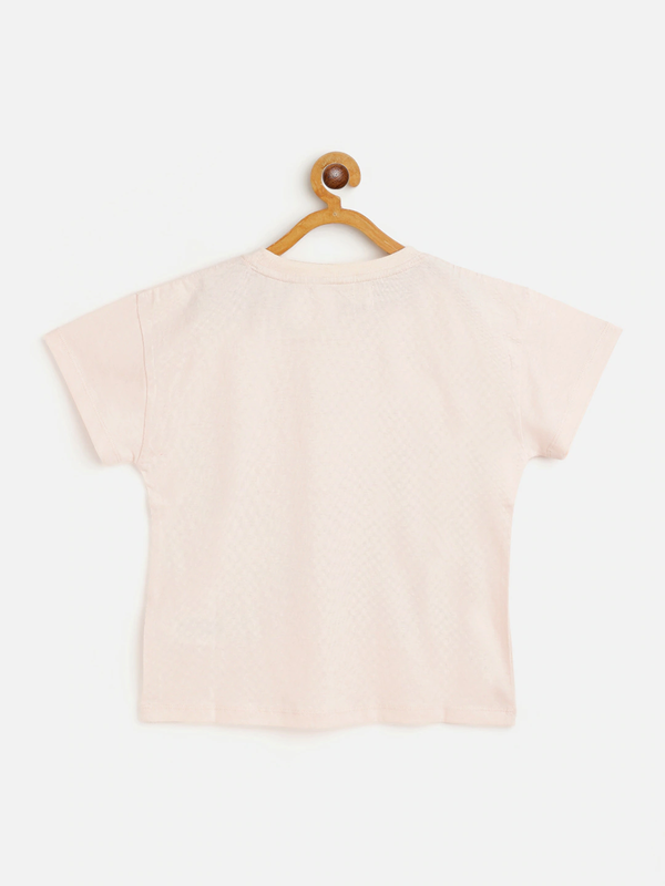 Lyush Cream Bus Print Regular T-Shirt For Girls - Distacart