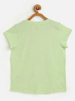 Thumbnail for Lyush Green Dancing Shoes T-Shirt For Girls - Distacart