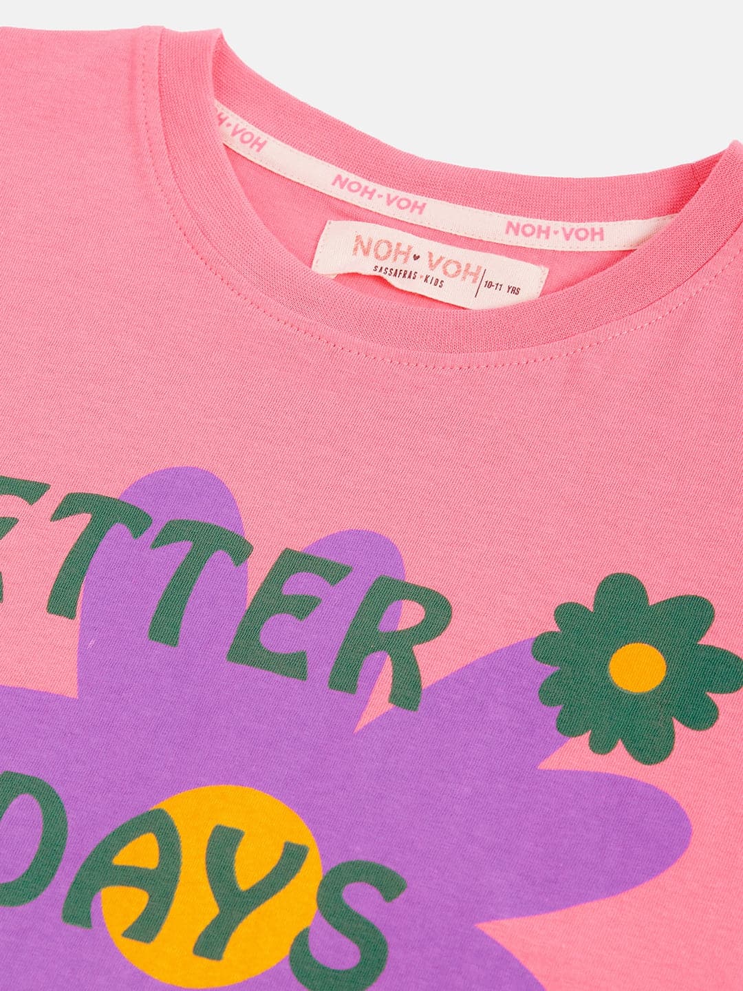 Lyush Pink Better Days Ahead T-Shirt For Girls - Distacart