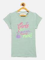 Thumbnail for Lyush Olive Lyush Just Wanna Have Fun T-Shirt For Girls - Distacart