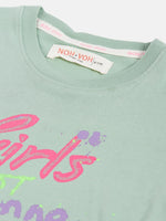 Thumbnail for Lyush Olive Lyush Just Wanna Have Fun T-Shirt For Girls - Distacart