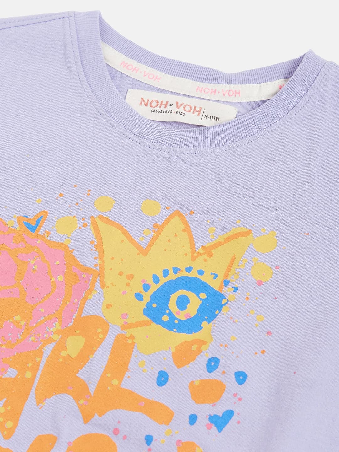 Lyush Lavender Grl Pwr Print Sleeveless T-Shirt For Girls - Distacart