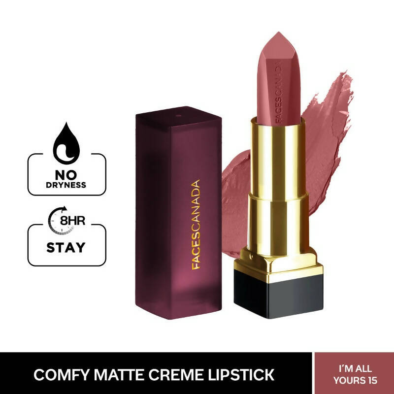 Faces Canada Comfy Matte Creme Lipstick - I’m All Yours 15 - Distacart