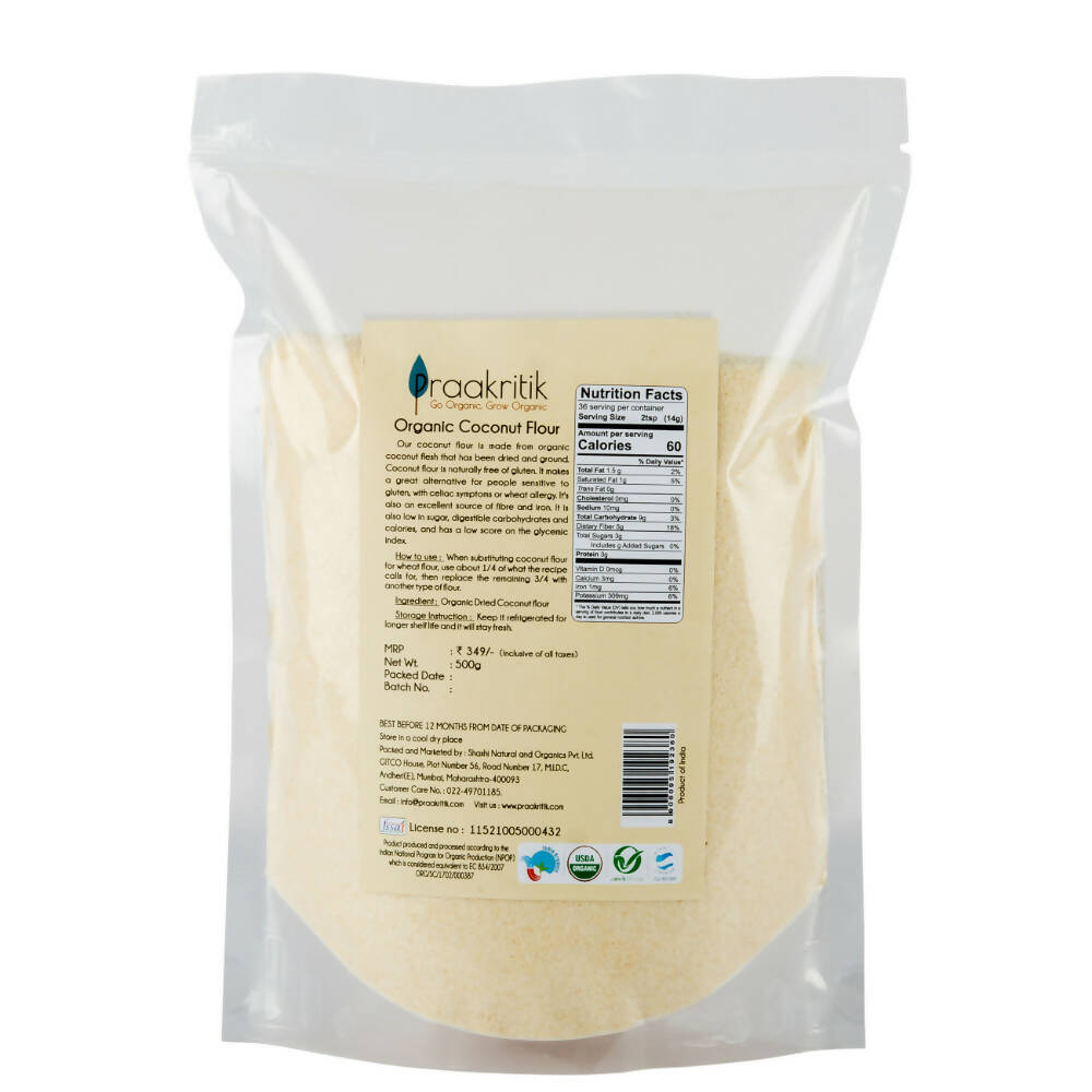 Praakritik Organic Coconut Flour - Distacart