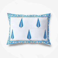 Thumbnail for Hand Block Printed Double 230x270 Cms Jaipuri Bedspread with 2 Pillow Covers - Distacart