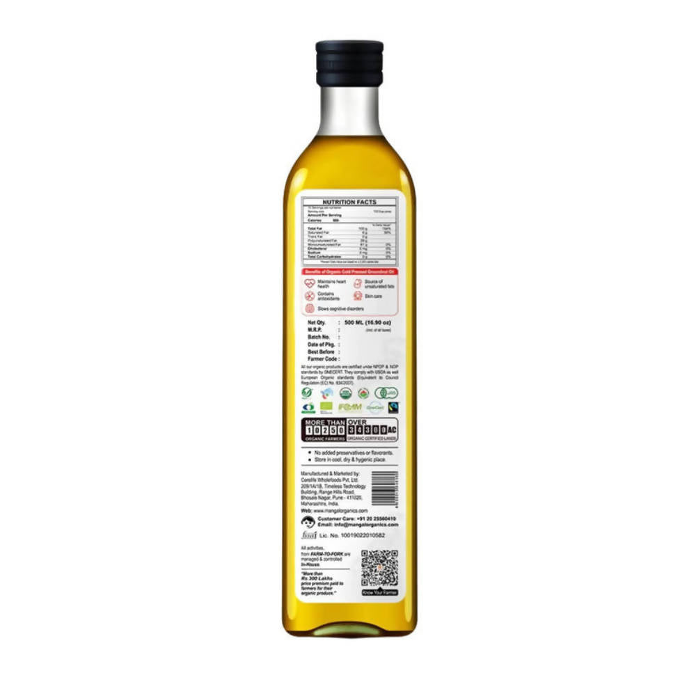Mangal Organics Cold Pressed Groundnut Oil - Distacart