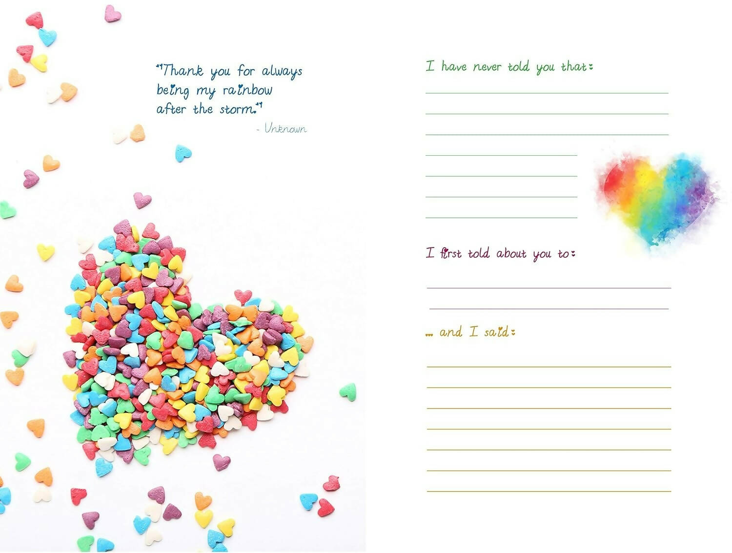 Pages Of Love What I Love About You And Our Memories: A Fill-In-The-Blank Gift - Distacart