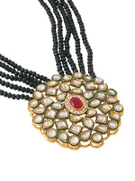 Thumbnail for NVR Women Gold Plated Kundan Studded Jewellery Set - Distacart