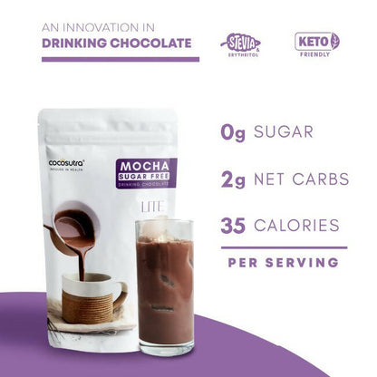 Cocosutra Lite- Sugar Free Mocha Drinking Chocolate Mix - Distacart