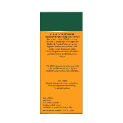 Biotique Advanced Organics Clear Improvement Vitamin C Brightening Concentrate - Distacart