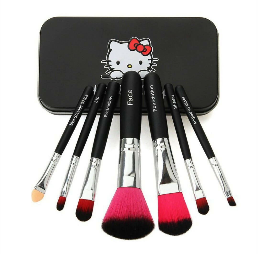 Favon Pack of 7 Hello Kitty Professional Makeup Brushes with Case - Distacart