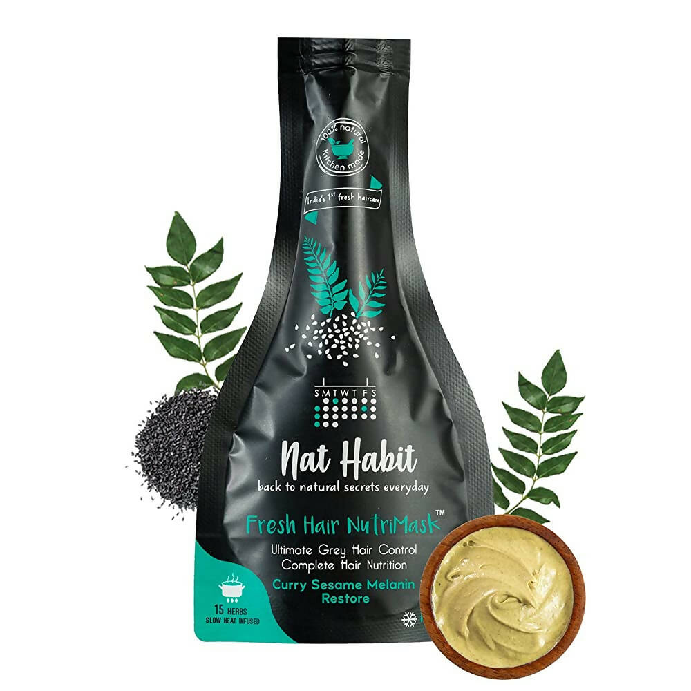 Nat Habit Curry Sesame Fresh Hair Mask (Nutri Mask) - Distacart