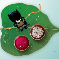 Thumbnail for Bhai Please Batman Wooden Rakhi - Distacart