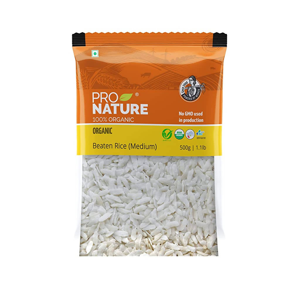 Pro Nature Organic Beaten Rice (Medium Poha)
