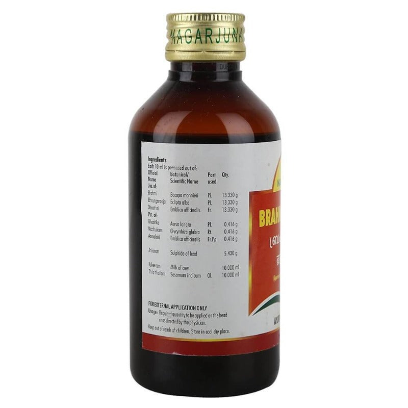 Nagarjuna Ayurveda Brahmi Thailam Ingredients