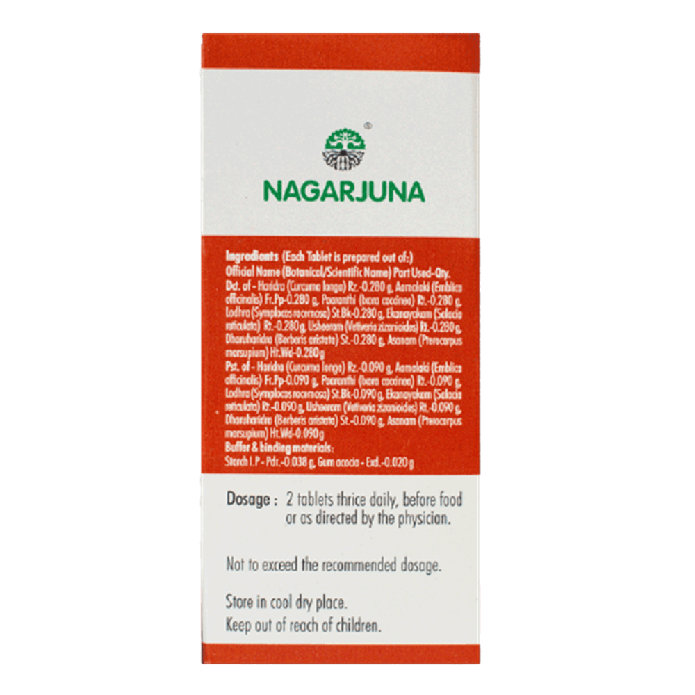 Nagarjuna Ayurveda Diarid Tablets Ingredients
