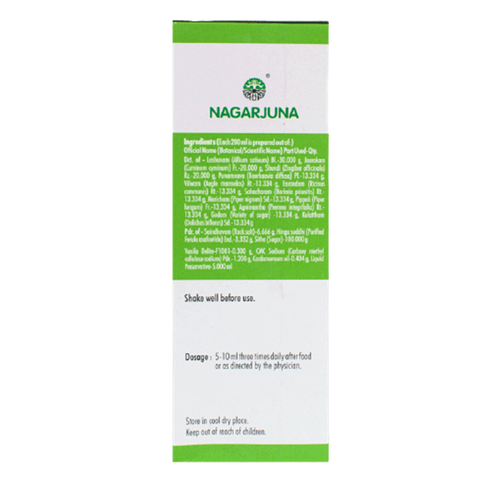 Nagarjuna Ayurveda Gason Syrup Ingredients