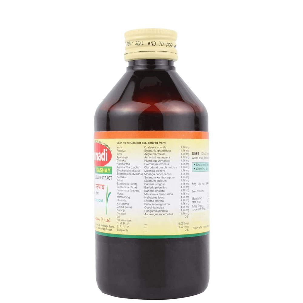 Nagarjuna Pharma Varunadi Kashay Ingredients