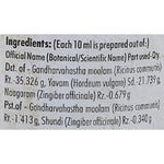 Thumbnail for Nagarjuna Ayurveda Gandharvahasthadi Thailam Ingredients