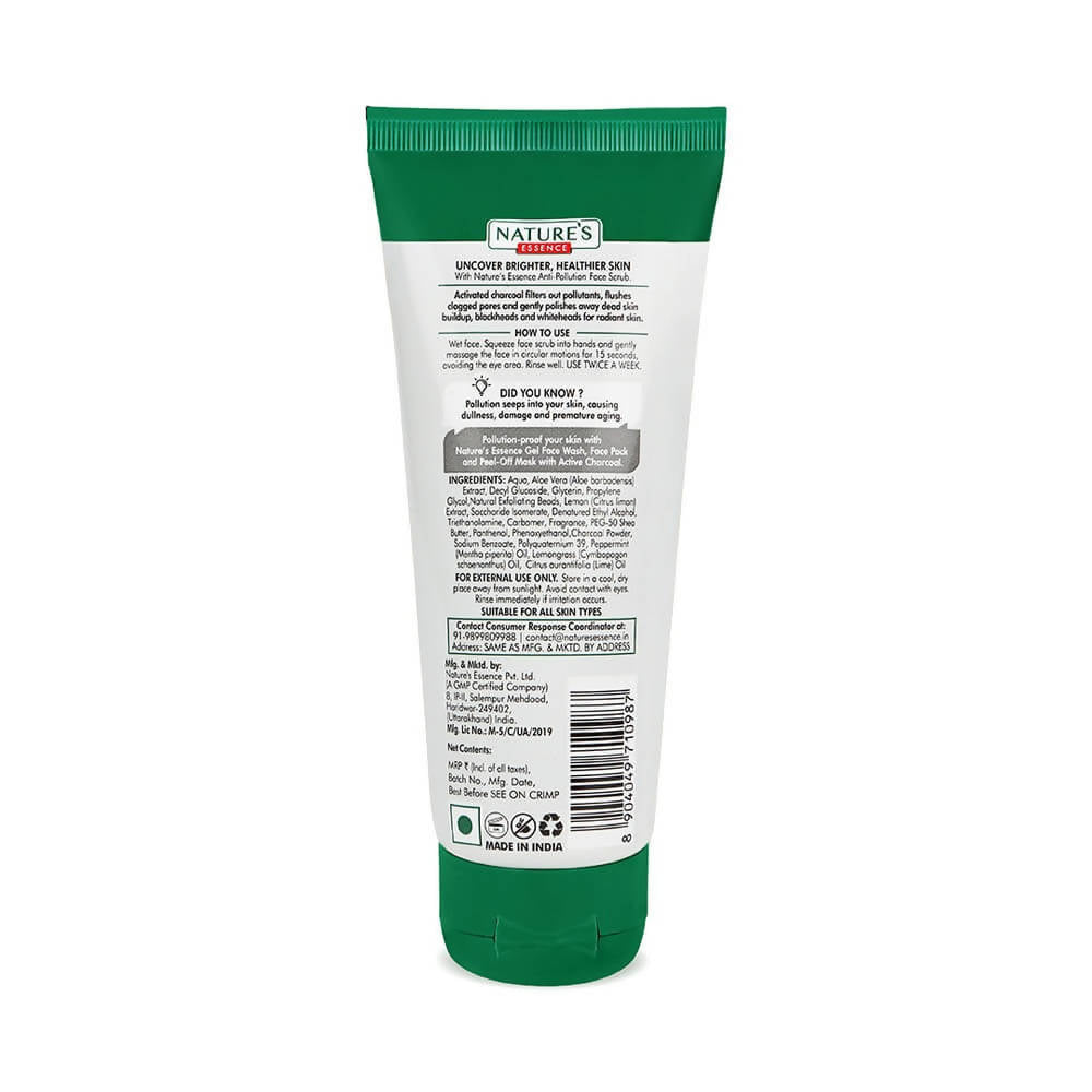 Nature's Essence Anti Pollution Charcoal Face Scrub - Distacart