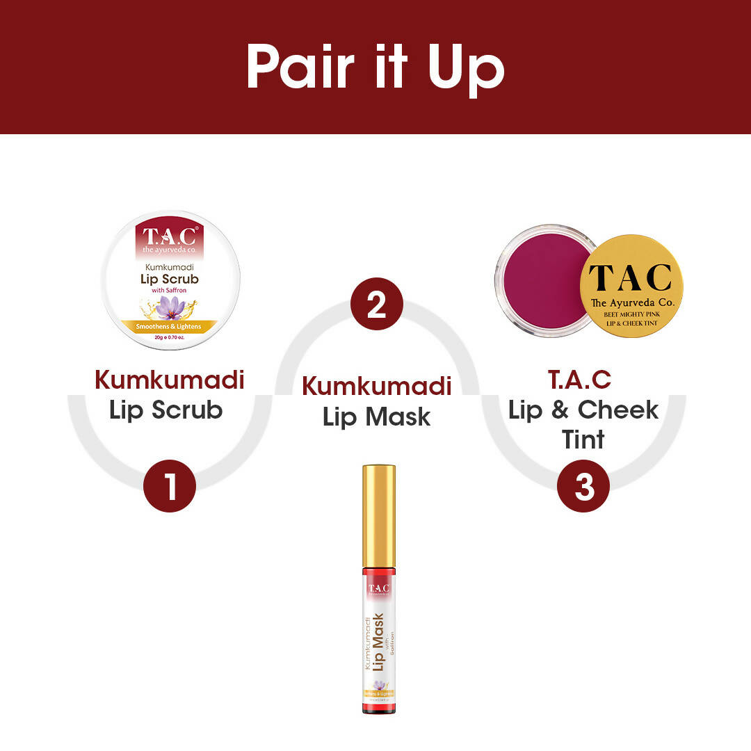 TAC - The Ayurveda Co. Kumkumadi Lip Mask with Saffron - Distacart