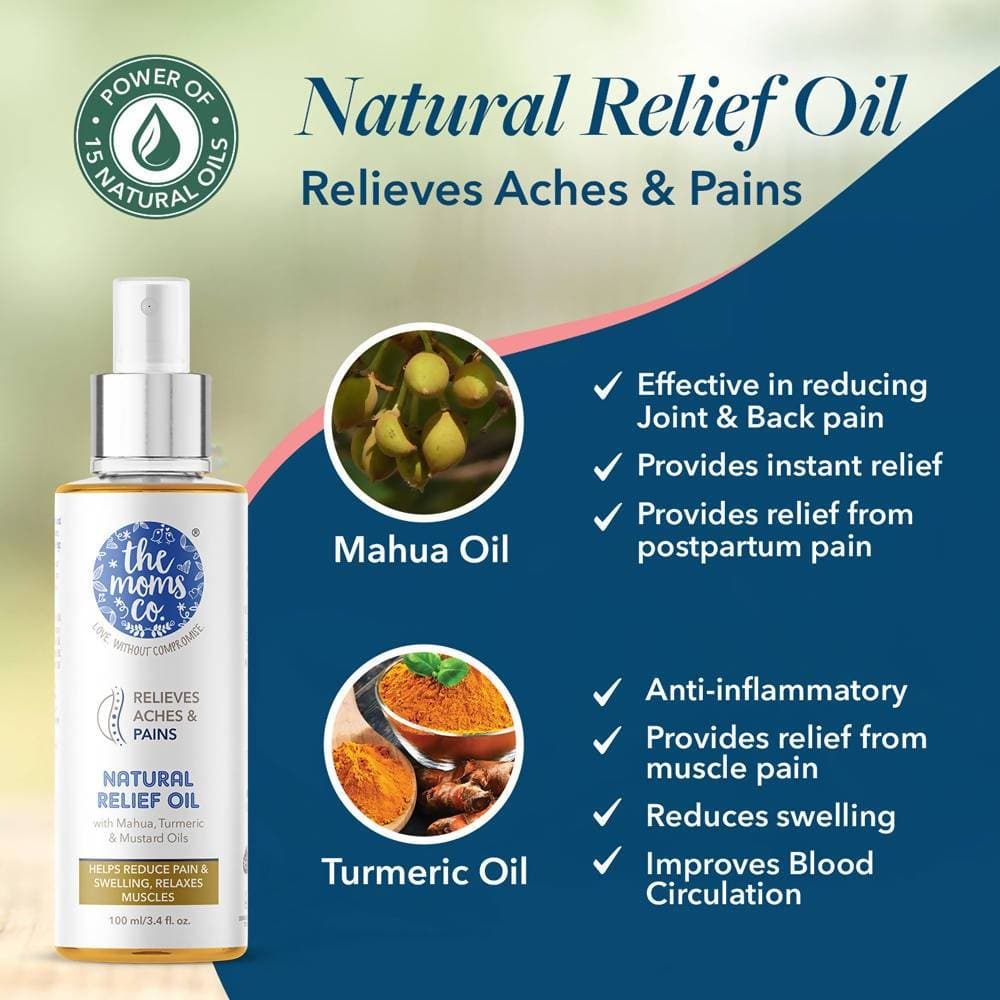 The Moms Co Natural Pain Relief Oil - Distacart