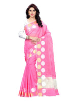 Thumbnail for Mimosa Women Cotton Art Light Pink Saree - Distacart