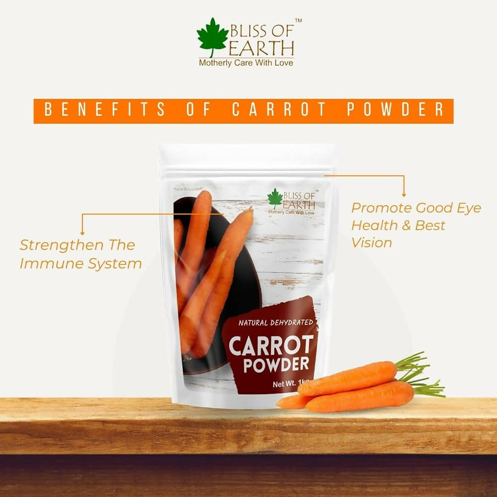 Bliss of Earth Natural Dehydrated Carrot Powder - Distacart