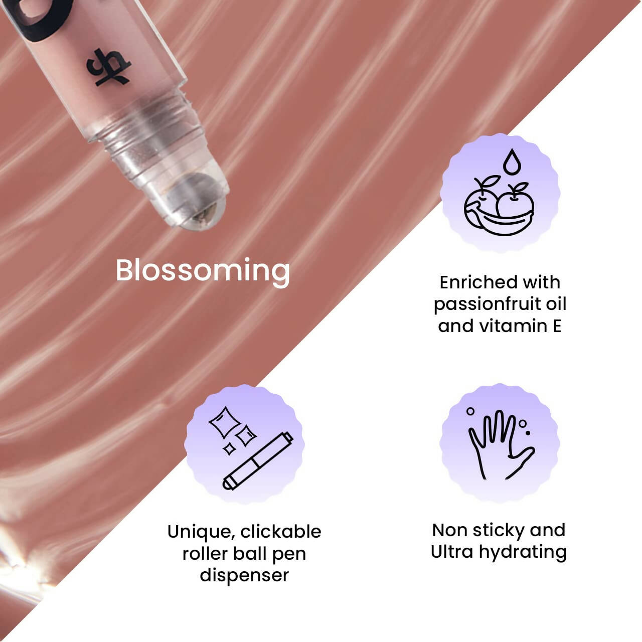 FAE Beauty Blossoming Nude Pink High Shine Lip Gloss - Distacart