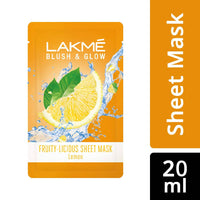 Thumbnail for Lakme Blush And Glow Lemon Sheet Mask 20ml