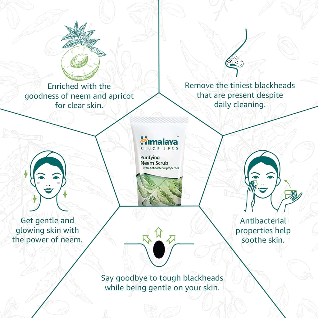Himalaya Purifying Neem Scrub - Distacart