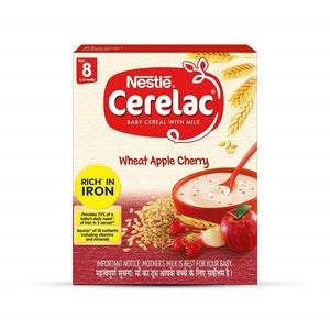 Nestle Cerelac Baby Cereal With Milk - Wheat Apple Cherry