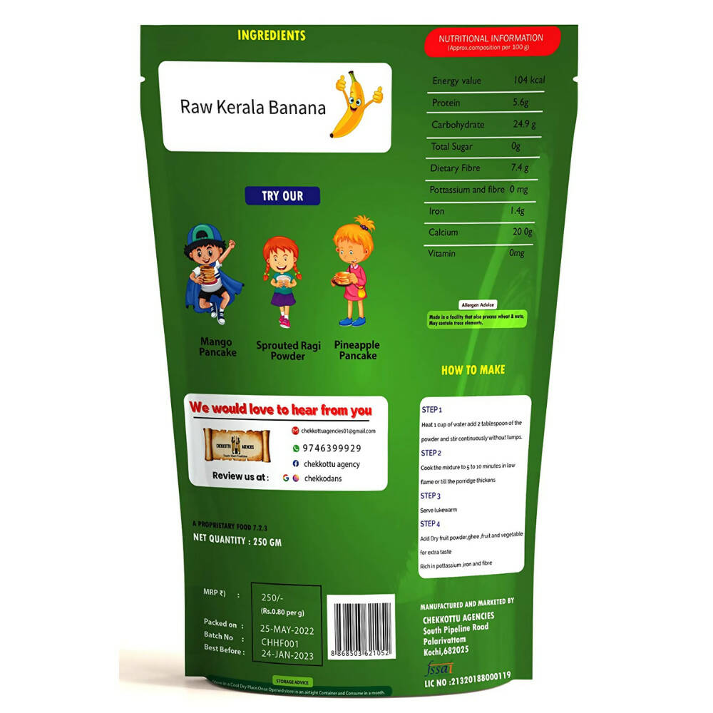 Happy Face Ready To Eat Kerala Raw Banana Powder Porridge With No Artificial Flavour For Kids - Distacart