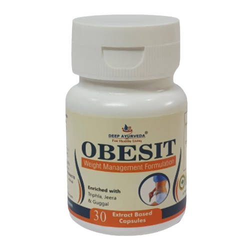 Deep Ayurveda Obesit 500mg Veg Capsules - Distacart