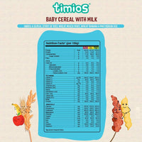 Thumbnail for Timios Assorted Organic Baby Cereal Nutrition Facts