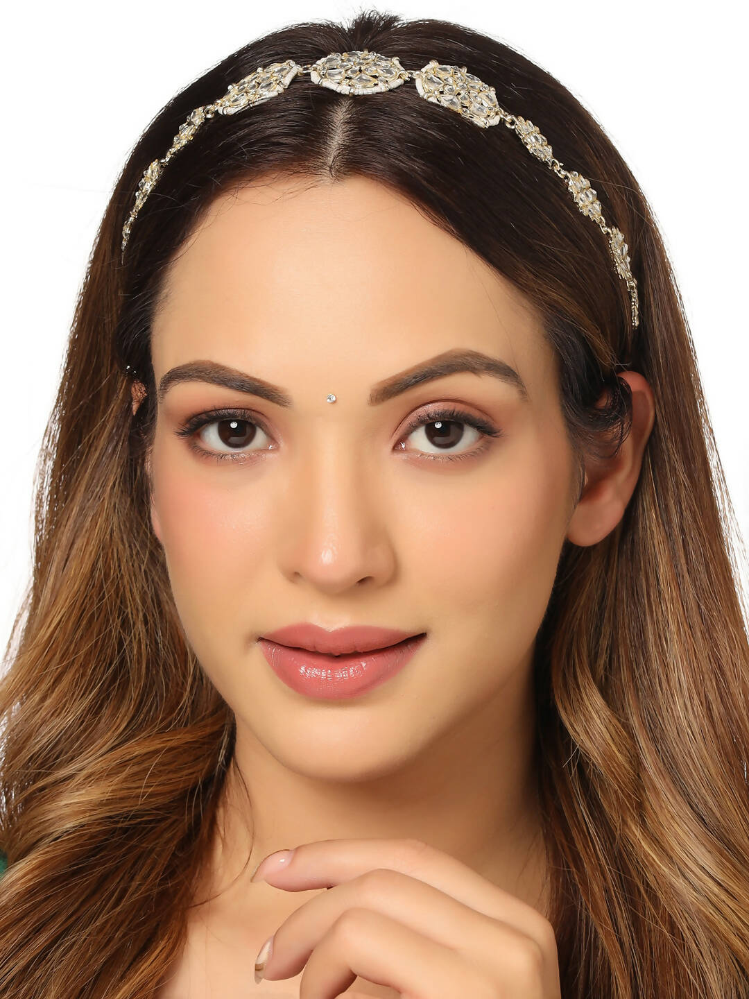 NVR Women's Gold-Plated Traditional Trending Matha Patti - Distacart