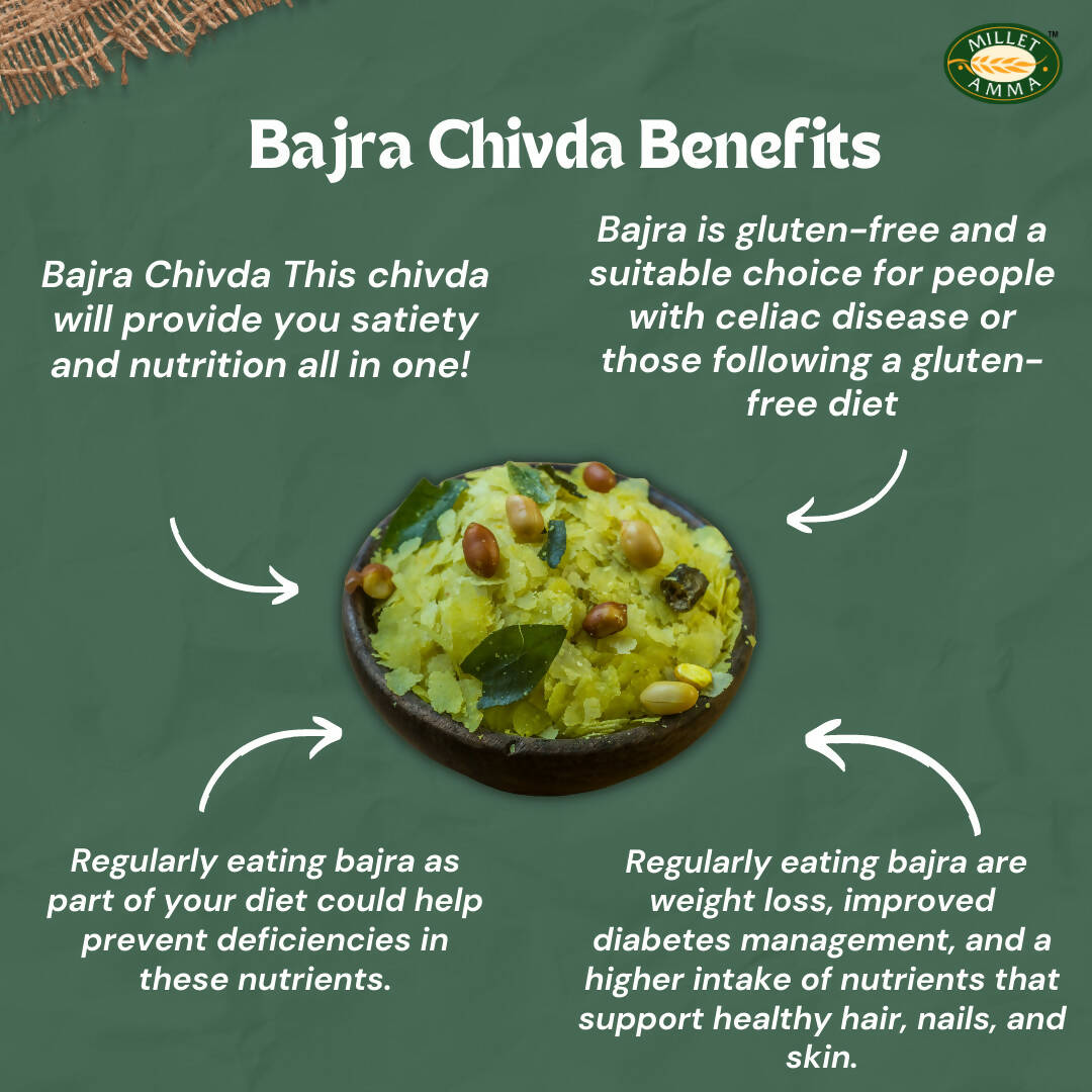 Millet Amma Organic Bajra Chivda Namkeen - Distacart