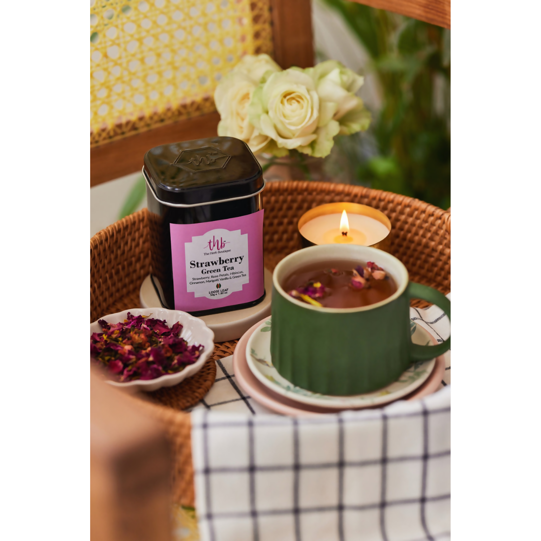 The Herb Boutique Strawberry Green Tea - Distacart