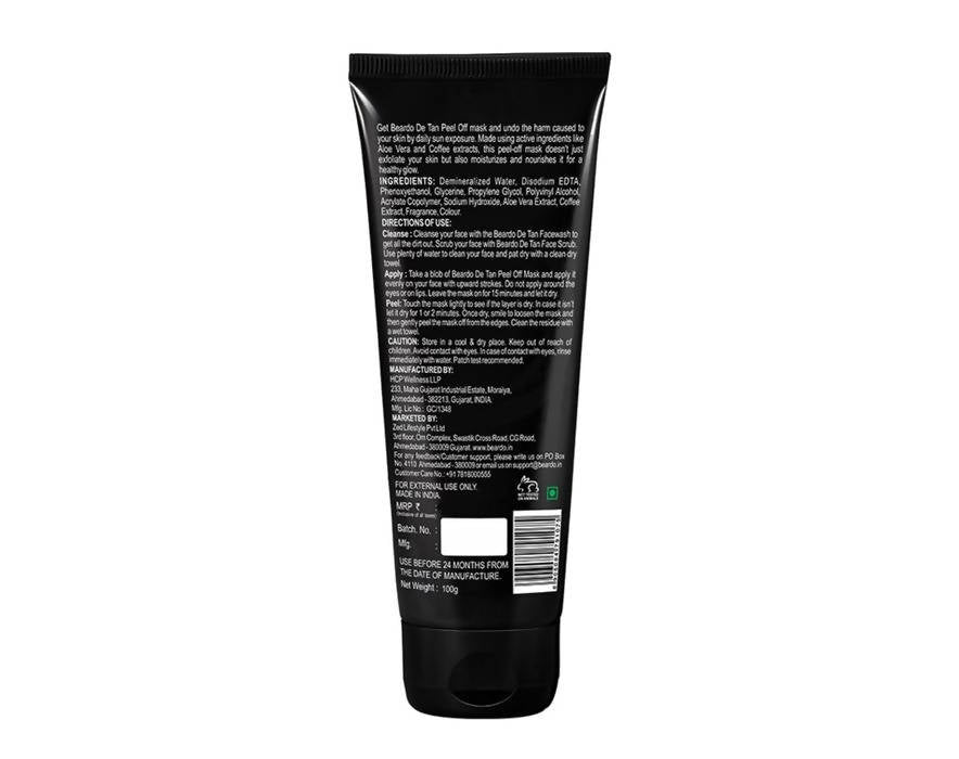 Beardo De-Tan Peel Off Mask - Distacart